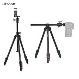 Accessories Andoer Q160H Camera Tripod Horizontal Mount Professional Travel Tripod with 360° Panoramic Ball Head Universal for DSLR