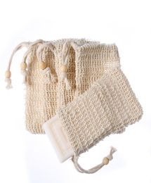 Natural Exfoliating Mesh Soap Saver Sisal Scrubber Bag Pouch Holder For Shower Bath Foaming And Drying 914cm6346406