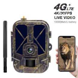 Cameras 4K Live Stream Media APP Clould Service Hunting Trail Camera 10000Mah LiBattery 4G 30MP Night Vision Photo Traps HC940PROLI