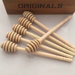 Manusear mel mexer jarra de mistura colher de barra prática 1pc wood wood sticks longs suprimentos de maca