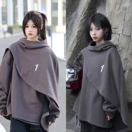 Women's Hoodies Men Women Functional Sweatshirt Two Piece High Neck Autumn Clothing Harajuku Streetwear Designer Pullover Technical