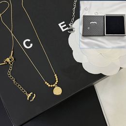 Stainless Steel Charm Silver Plated Necklace High Quality Designer Jewellery Spring New Simple Fashion Pendant Necklace Design For Women Luxury Necklace With Box