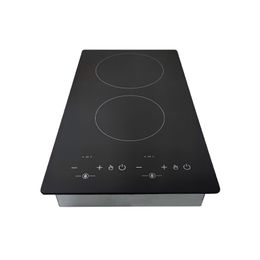 OEM Customised Induction Hob Built-In Infrared Hot Plates Electric 2 Burners Ceramic Stove Induction Cooker T2V-04