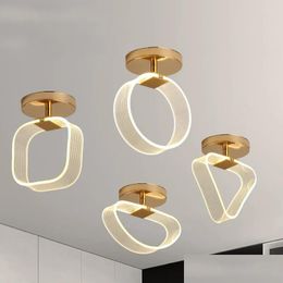 Ceiling Lights Led Light Creative Lines Corridor Aisle Cloakroom Guide Modern Balcony Lamparas De Techo Home Decor Fixture Drop Deliv Dhd8F