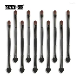 Makeup Brushes 10Pcs/Set Double-headed Eyeshadow Sponge Head Eye Shadow Cosmetic Brush Tools Sets Maquiagem Pinceles