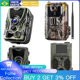 Cameras Various Types of Hunting Camera Night Version 16mp 1080p Ip65 Trap 0.3s Trigger Wildlife Camera Surveillance Wild Trail Cameras