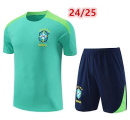 2024 2025 BrazilS soccer tracksuit Training shirt 24 25 Mens kids football tracksuit shirts