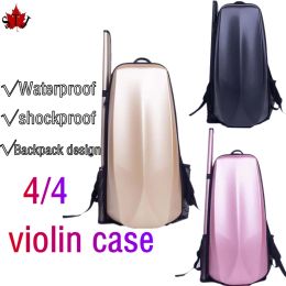 Bags Backpack design composite carbon Fibre 4/4 violin Case,Hard Shell Storage Protect Violin box bag Waterproof shockproof backpack