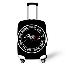 Accessories 1832 '' KPOP Stray Kids MINHO JISUNG Elastic Luggage Protective Cover Trolley Suitcase Protect Dust Bag Case Travel Accessories