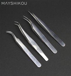 MAYSHIKOU Eyelashes Tweezers For Extension EyeMakeup Tools EyeLashes Clip Stainless steel Eyelash Nipper professional straight t6289018