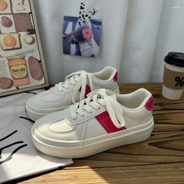 Casual Shoes Summer Women PU White Board Female Students Sneakers All Match School Soft Insole 35-40