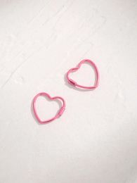 Stud Earrings 2024 Fashion S925 Sterling Silver Love Peach Heart Sweet Small Fresh Ear Jewelry Women's Temperament Simple