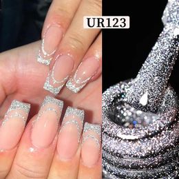 Ur Sugar 75ml riflettente glitter gel smalto inverno paillettes scintillanti immergersi dalla decorazione d'arte a vernice a led UV 240418