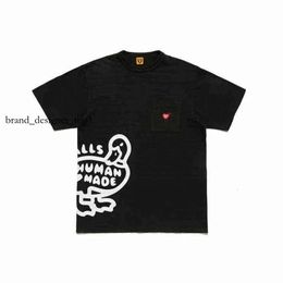 fashion brand designer HUMAN MADE POCKET T-shirt Men Women summer High Quality luxury Short sleeve HUMAN MADE shiirt Duck Print T Shirt Top Tees