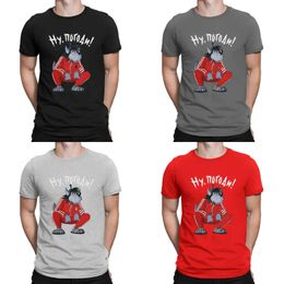 Squat Tracksuit White T Men Cott Leisure T-shirt Crewneck Nu Pogodi Well Just You Wait Wolf Hare Carto Tee Shirt Z56s# -shirt ee