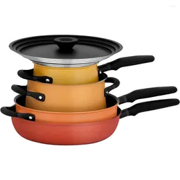 Cookware Sets Nonstick And Stainless Steel Pots Pans/Cookware Essentials Set 6 Piece