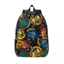 Bags Harrys Movie Backpack Magical Cartoon Cycling Backpacks Female Colorful Breathable High School Bags Funny Rucksack