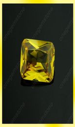 68mm octagon shape golden yellow Colour cubic zirconia loose synthetic stone15514692946811