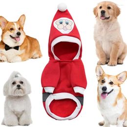 Dog Apparel Christmas Outfit Polyester Santa Claus Cat Outfits Cute Clothes Soft For Cats Kittens Dogs Puppies