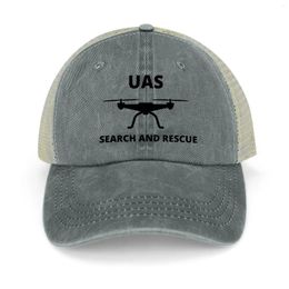 Ball Caps Drone UAS Search And Rescue SAR/Safety Orange Cowboy Hat Uv Protection Solar Black Man For The Sun Cap Women'S Men'S