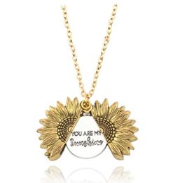 qimoshi Sun multilayer can open lettering necklace love round pendant woman fashion Jewellery single product 12pcs8869616