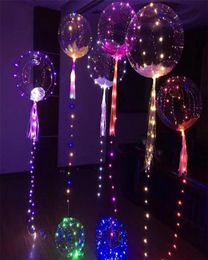 Luminous Led Balloon String Colourful Transparent Round Bubble Wedding Balloons Lighting more Colours after put in Helium about 186751491