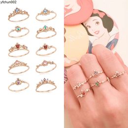 Same Mermaid Princess Ring Light Luxury New Product As a Gift for Girlfriend 4o29