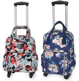 Bags Women Business Travel Trolley Bags travel Backpacks with wheels luggage trolley backpack Mochila Oxford Rolling Baggage Suitcase