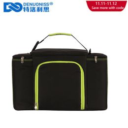 Bags DENUONISS Large Capacity Picnic Bag Takeaway Insulation Bag Aluminium Foil Food Thermal Bag Tote Factory Direct Sales