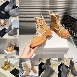 Designer Boots popular Trendy Women Short Booties Ankle Boot Luxury Soles Womens Party Thick Heel size 35-40 Chunky SMFK GAI black Free shipping