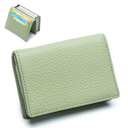 Holders Multifunctional Card Holders Business and Leisure Genuine Leather Business Card Holder Creative Storage Coin Purse