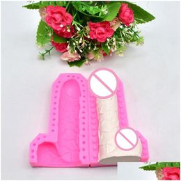 Baking Moulds Male Sexy Penis Shape Sile Soap Molds Form For Chocolate Resin Gypsum Ice Candle Birthday Party Cake Decorati Homefavor Dh8P3