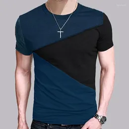 Men's Suits B3578 Crew Neck T-shirt Men Short Sleeve Shirt Casual Tshirt Tee Tops Size M-5XL
