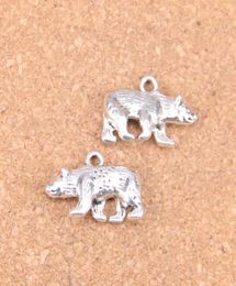 34pcs Antique Silver Bronze Plated bear california state flag Charms Pendant DIY Necklace Bracelet Bangle Findings 2415mm2466845