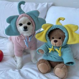 Dog Apparel Small Hoodie Autumn Winter Warm Sweater Pet Fashion Cartoon Jacket Cat Desinger Clothes Puppy Pullover Poodle Yorkshire