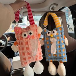 Shopping Bags Cartoon Hanging Car Tissue Paper Storage Bag Box Set Cute Doll Decorative Supplies Trendy