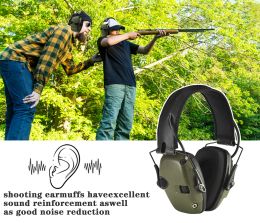 Accessories antinoise headphones/Tactical Active Headset Shooting Electronic Hearing Protection Ear Foldable OverEar Hunting Headset