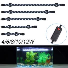 Aquariums 1pcs Waterproof Aquarium Lights Plants Fish Tank Light Submersible Lamp Underwater White LED Landscaping Aquariums Decoration