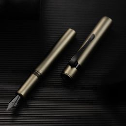 Pens Hongdian M2 Fountain Pen Mini Black Forest Metaverse design EF F Nib School Office Supplies Writing Stationery Pocket pens Gifts