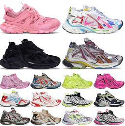Designer Shoes Track Runners 7.0 7.5 3.0 Men Women Multicolor Black White Blue Orange Fuchsia Pink Mens Ancien Trainers Big Sneakers 5566ess