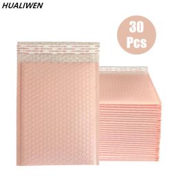 Bags 30pcs Pink Poly Bubble Mailers Padded Envelopes Bulk Bubble Lined Wrap Polymailer Bags for Shipping Packaging Maile Self Seal