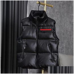 Mens Vests Designer Jackets Outwear Coats Woman Zipper Sleeveless Vest Hoodie Parka Winter Windbreaker Oversized M-6Xl Drop Delivery A Otxe6