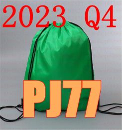 Bags Latest 2023 Q4 PJ 77 Drawstring Bag PJ77 Belt Waterproof Backpack Shoes Clothes Yoga Running Fitness Travel Bag