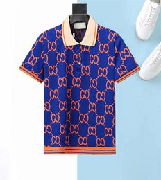 polo shirt designer polos shirts for man fashion focus embroidery snake garter little bees printing pattern clothes clothing tee black and white mens t shirtQ28