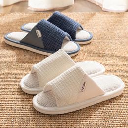 Slippers Cotton Linen Women Shoes Home Non-slip Wear-resistant Lightweight And Comfortable Couple Breathable Men