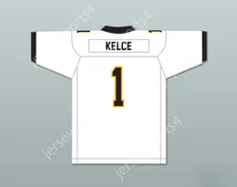 CUSTOM ANY Name Number Mens Youth/Kids Travis Kelce 1 Cleveland Heights High School Tigers White Football Jersey 2 Top Stitched S-6XL