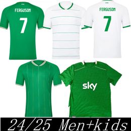 Ireland Soccer Jersey 2024 Euro Cup Kids Kit ROBINSON OBAFEMI Home Away 24/25 National Qualifier Classy Special 2025 Football Shirt Green White FERGUSON BROWNE BRADY