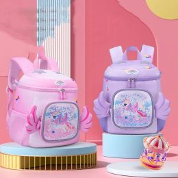 Bags Children Unicorn Rainbow Cartoon Small Backpacks with Wings New Girl Princess Sweet Kids Students Fashion Bucket Schoolbags Hot