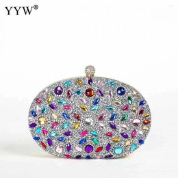 Evening Bags Rhinestone Clutch Purses For Women Crystal Clutches Gemstone Purse Wedding Party Handbags Shoulder Bag