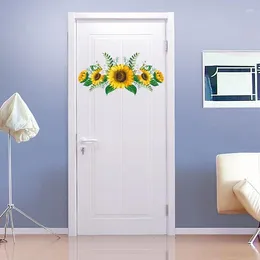Wall Stickers Removable Sunflower Sticker Kitchen Waterproof Decals Wallstickers For Kids Room Living Bedroom Home Decoration
